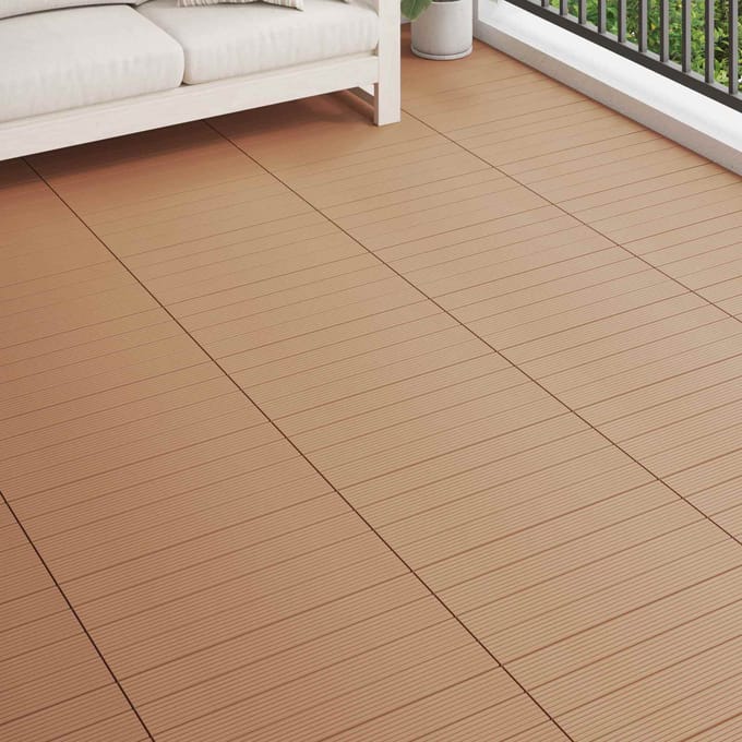 vidaXL - Terras - Tegel - 6 - st - Bruin - 60 - x - 30 - cm - WPC