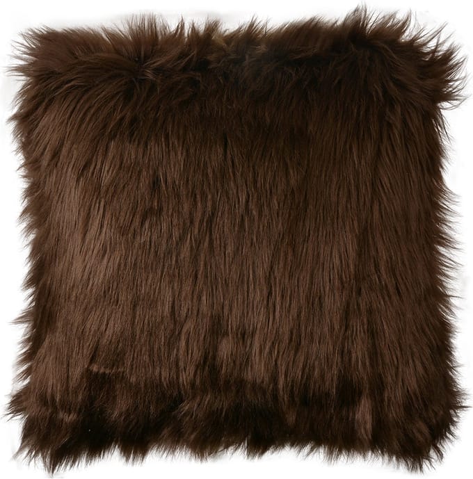 Clayre & Eef Kussenhoes 45x45 cm Bruin Synthetisch