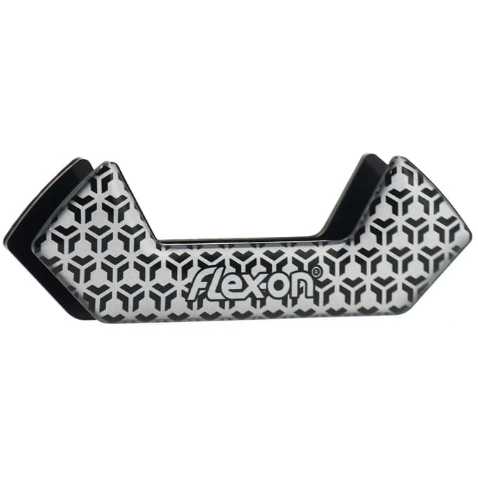 Aluminium stijgbeugels Plat Ultra-Grip Zwart/Zwart/Paarse Flex-On