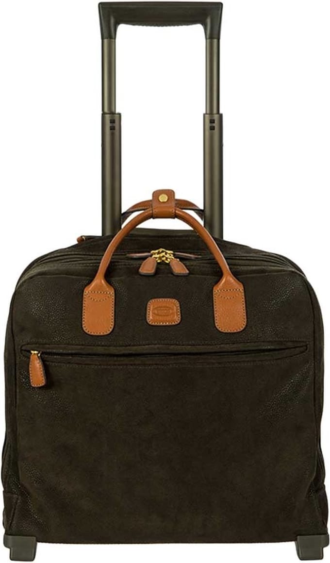 BRIC'S Trolley met laptopvak Life Pilotcase Olive Groene 41cm