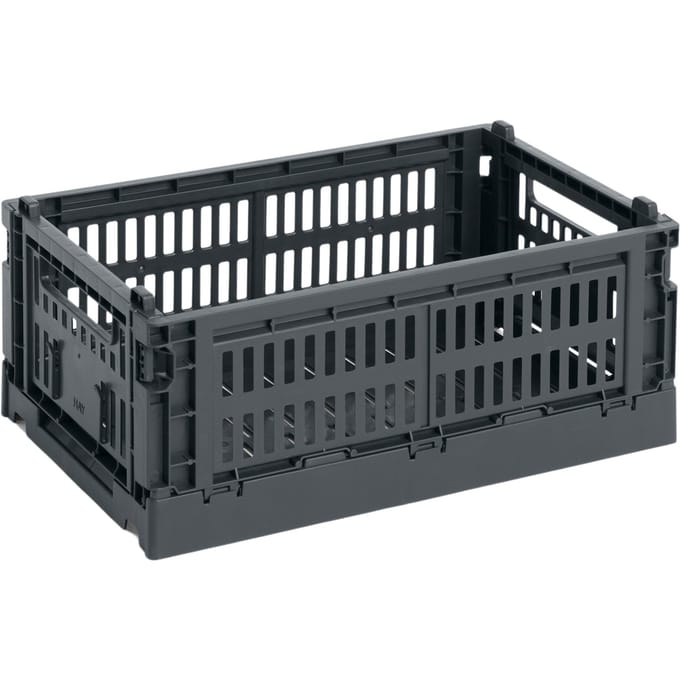 HAY Colour Crate mand S gerecycled - HAYCrateCharcoal