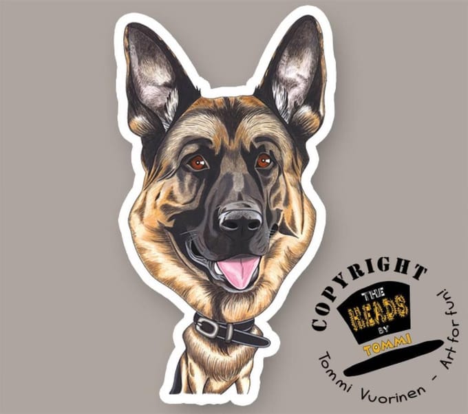 Magneet Hond Duitse Herder