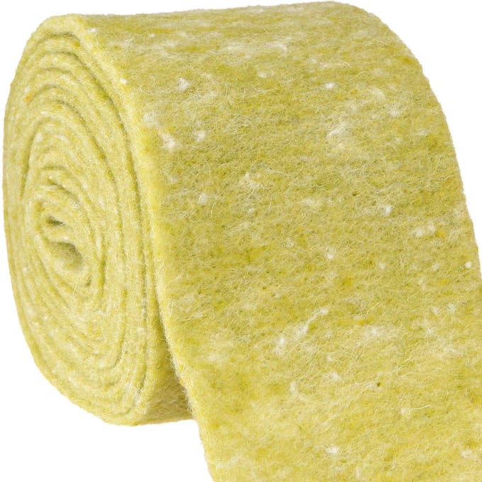 Vilten lint 15cm x 5m mosgroen