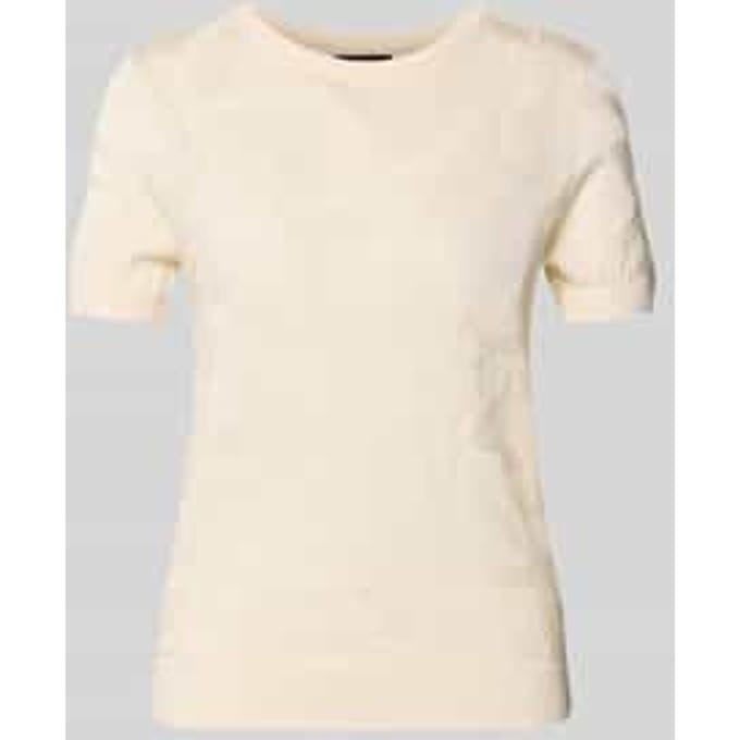 T-shirt met geribde boorden Model 'EYELAH'