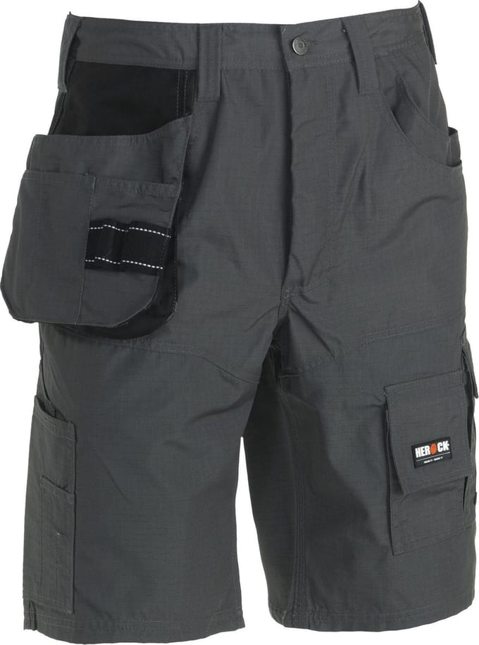 Herock Batua korte werkbroek Experts (1701) - Grijs | Zwart - 38