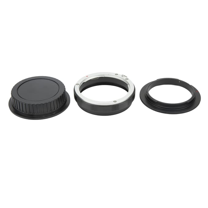 58mm Macro Omkeeradapterring Achterste Lensvatting Beschermring en Afdekking voor EF-vatting 58mm Filter black