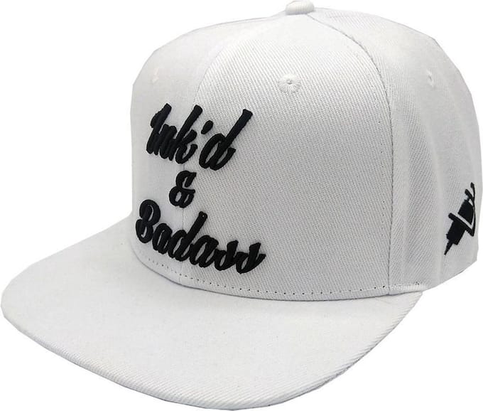 Lauren Rose - Inked & Badass Tattoo - Snapback Pet - One Size - Wit