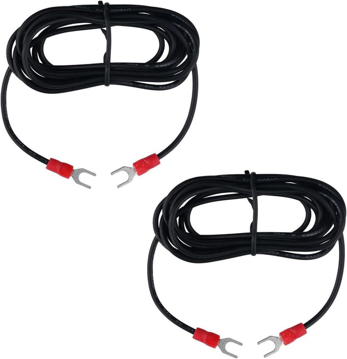 2 Stuks Draaitafel Aarde Draden - Duurzame PVC Aarde Draad voor Platenspelers