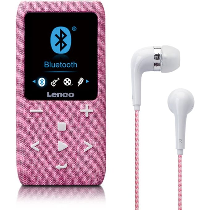 Lenco Xemio-861PK - MP3/MP4 Player with Bluetooth® 8GB Micro SD Card - Pink - 8 GB