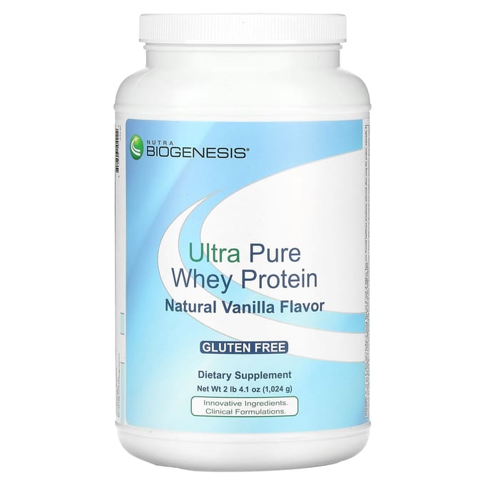 Nutra BioGenesis, Protéine de lactosérum ultra pure, Vanille naturelle, 2 lb 4,1 oz (1 024 g)