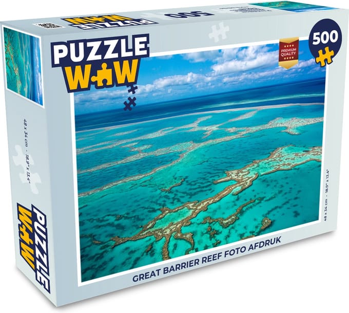 Puzzel Great Barrier Reef foto afdruk - Legpuzzel - Puzzel 500 stukjes