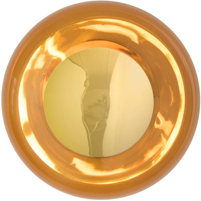 EBB & FLOW wandlamp Horizon Surface, bruin, glas, Ø 21 cm