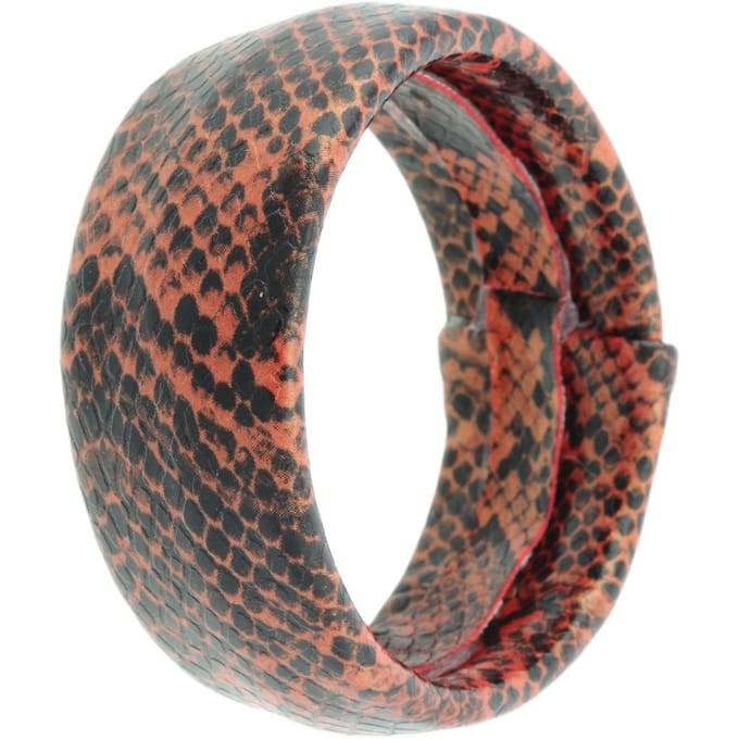 Behave – Armband – Rood Zwart – Slangenprint – Breed Design – Statement Look