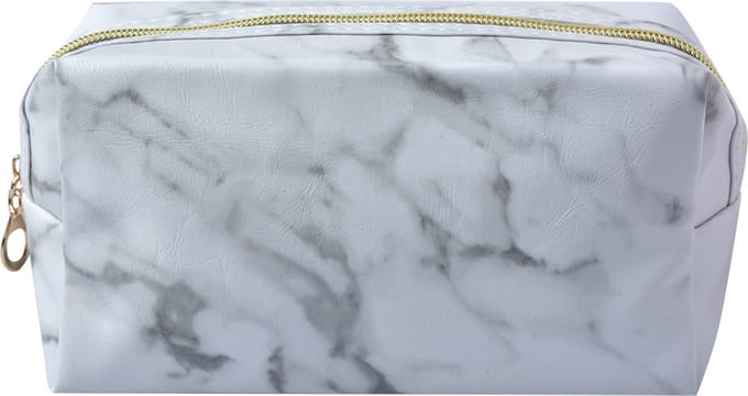 Juleeze Toilettas Dames 18x8x10 cm Wit Grijs Polyester
