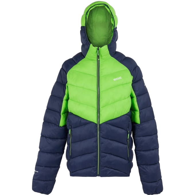 Regatta Heren Dalent Geïsoleerde Jas met capuchon (Groene flits/Navy)