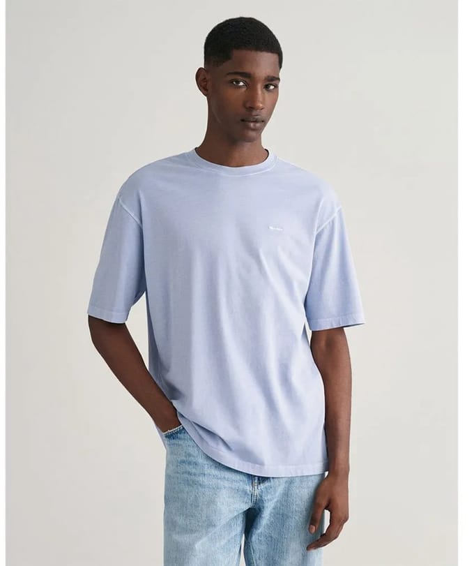Gant Sunfaded T-shirt Met Korte Mouwen Blauw M Man
