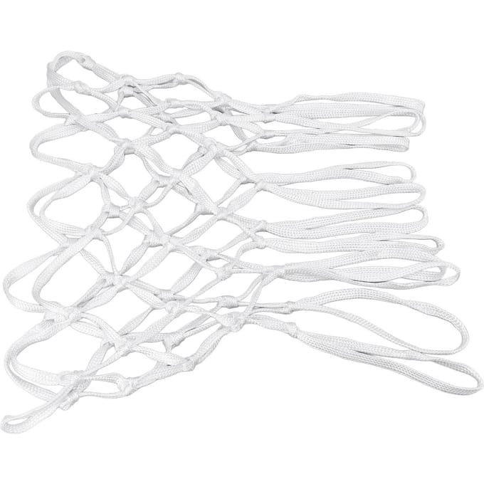 2 stuks Duurzame Basketbalnetten Nylon Wit Universeel Heavy Duty Basketbalnet Vervanging in Alles white