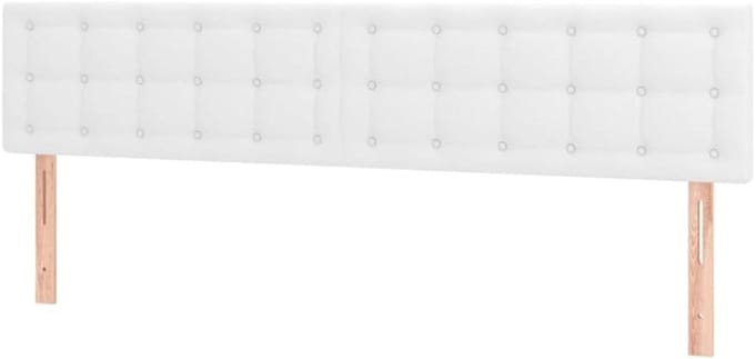 Hoofdborden Set - Bedhoofden - Bedombouw Completeren - Verstelbare Hoogte - 100 cm - Wit