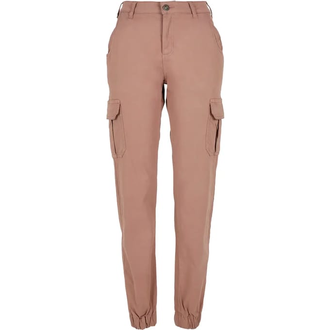 Urban Classics - High Waist Cargobroek - Taille, 29 inch - Roze