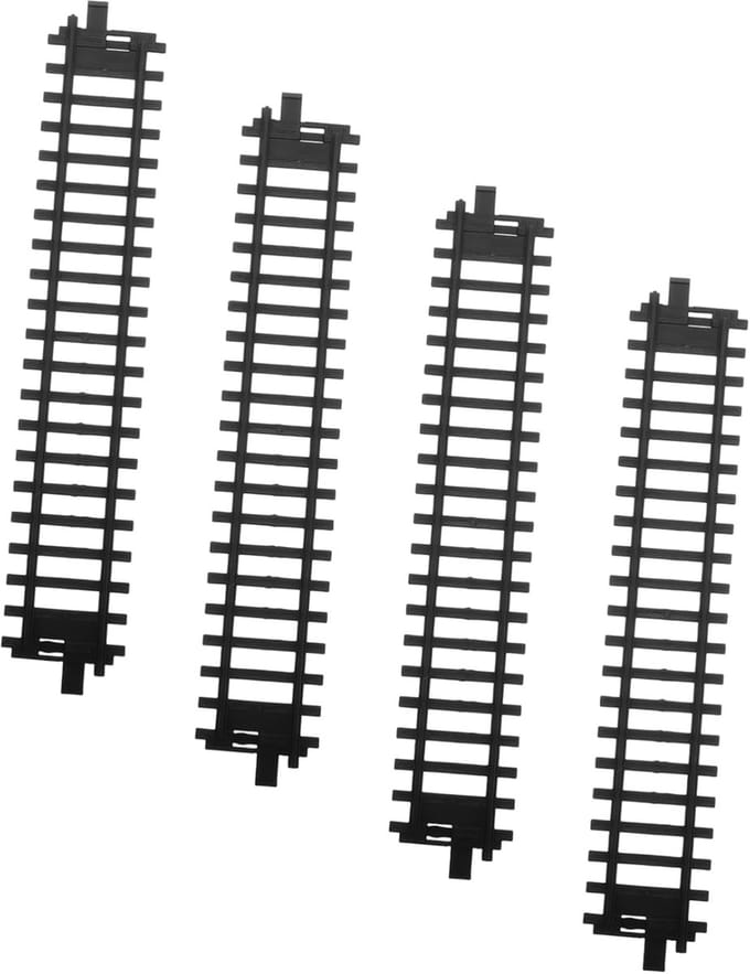 Treinbaan Accessoires - Flexibele Sporen - Kinderspel - Creativiteit Stimuleren - 245 cm - Zwart
