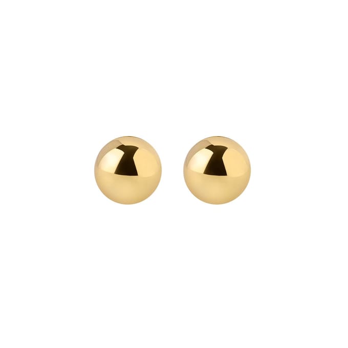 Goud Plated Klassieke Oorknopjes  7MM