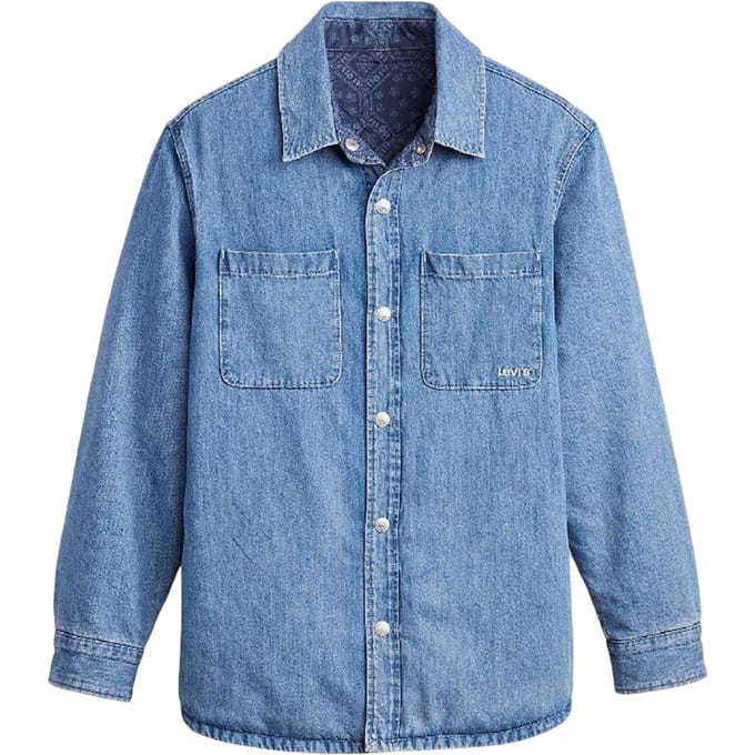 Levis Herenoverhemd van geribbeld kord met Bryant-patroon (Denim)