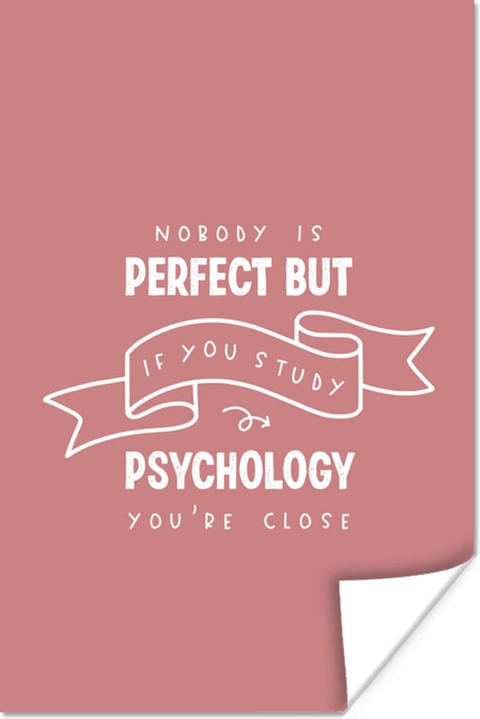 Poster Psychologie - Studenten - Onderwijs - Studeer - 20x30 cm