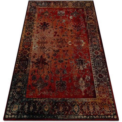 Kleden Rugsx Tapijt POLONIA BODRUM Ornament, frame robijn 200x300 cm