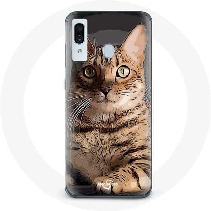 Coque pour Samsung Galaxy A20 Bengal Race de Chats