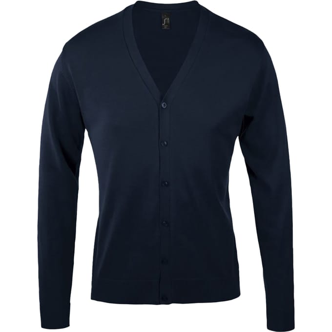 SOLS Heren Golden V Neck Cardigan (Marine)