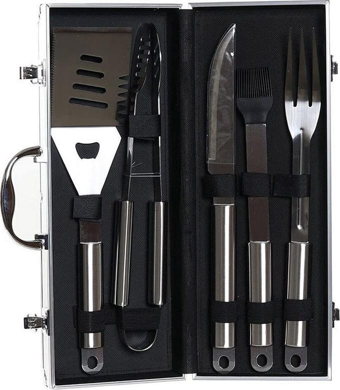 Professionele RVS Barbecuekoffer - DKD Home Decor Metaal Roestvrij staal (6 pcs)