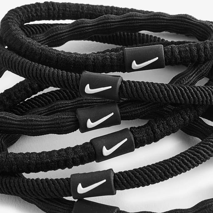 Nike 2024 Flex Haarbandjes (Set van 6) (Wit)