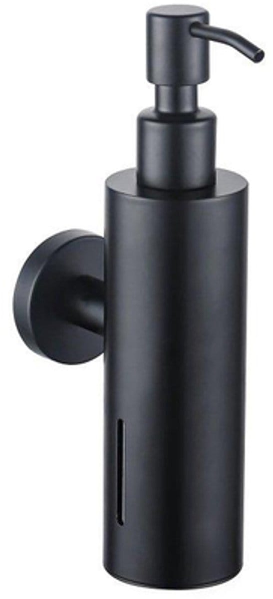 FugaFlow zeepdispenser - wand - rond - mat zwart -