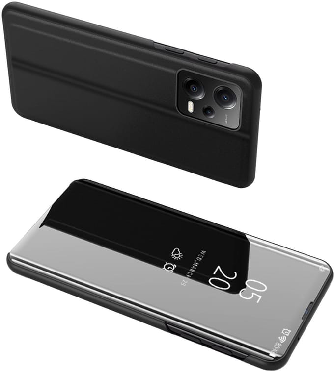 Hurtel Clear View Case - Telefoonhoesje - Xiaomi Redmi Note 12 5G - Poco X5 Pro 5G - Zwart