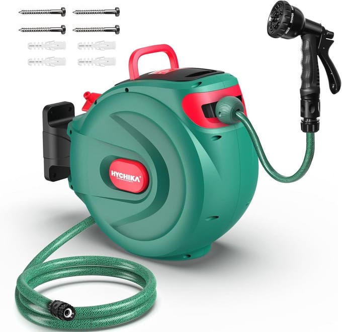 Wandslangbox 20 m - Tuinslanghaspel voor effectief tuinonderhoud