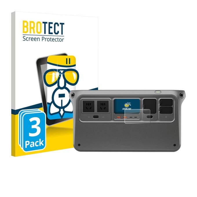 Screenprotector 3 Stuks voor DJI Power 1000 Beschermglas transparant
