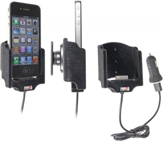 Brodit actieve houder roterend met sig.plug voor iIphone 4 padded