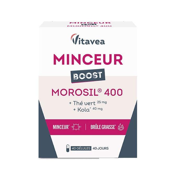 Vitavea Minceur Boost Morosil 400 Brûle Graisse, Cellulite, Métabolisme 40 gélules