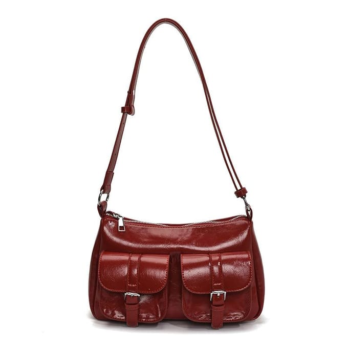 Modetas Dames Nieuwe Schoudertas Messenger rood