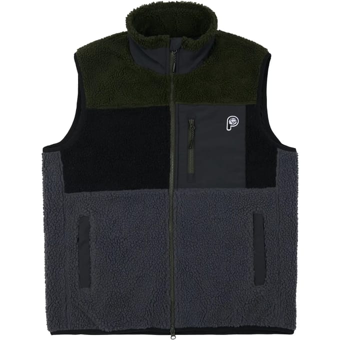 Waistcoat met rits Penfield bear colour block borg thru
