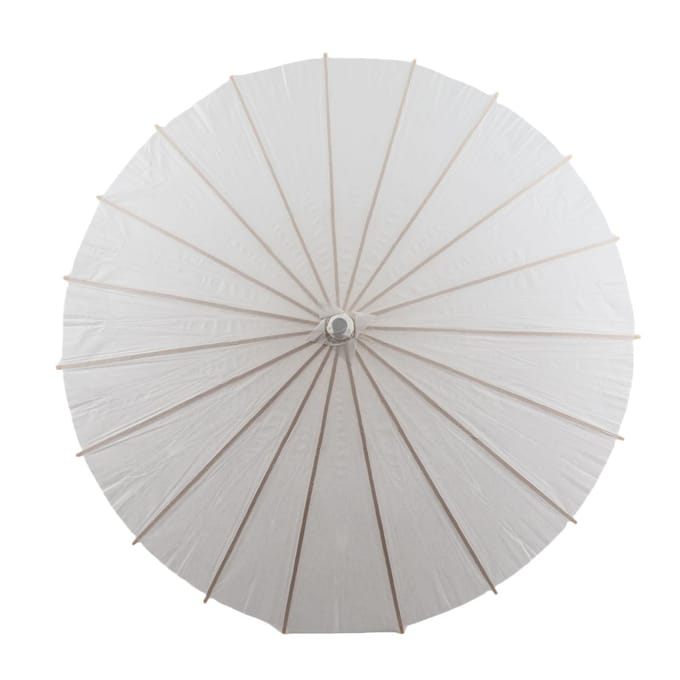Parapluie décoratif en papier blanc, accessoire photo/cosplay pour école ou école. Diameter 60cm white