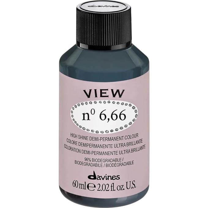Davines high shine demi permanent color View 60ML 6.66 Intense Red Dark Blonde