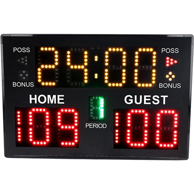 Digitaal Basketbal Scorebord 11 Cijfer LED Elektronisch Multisport Indoor Tafelmodel voor Spel Training black