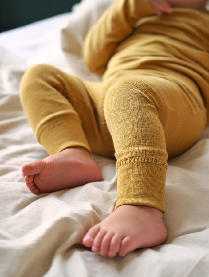 Wollen Baby- kinderbroek - Merinowol - Harvest Gold 104
