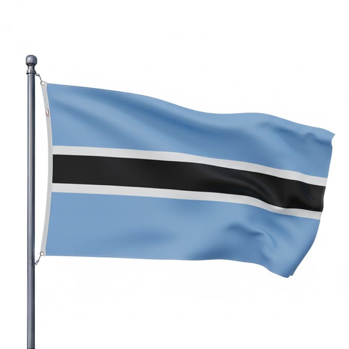 Trasal - vlag Botswana - 150x90cm