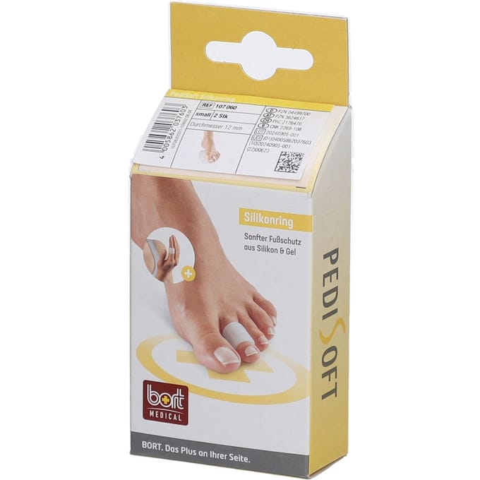 Bort PediSoft Siliconen Ring - Drukvermindering teen - Teencorrector - Maat 1
