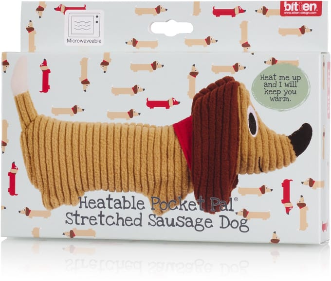 Bitten Design Teckel Warmteknuffel Kersenpitkussen magnetronknuffel mini teckel - handwarmer