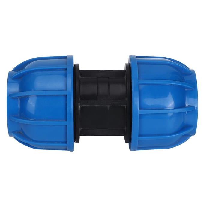 Waterpijp Koppelingen PE Plastic Rechte Pijp Koppeling Adapter 63mm naar 63mm