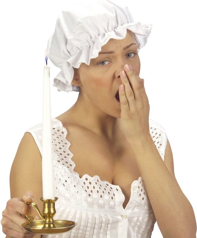 Widmann Verkleed muts voor Dienstmeisje/oma/sara pop/Middeleeuwen - wit - dames - Carnaval