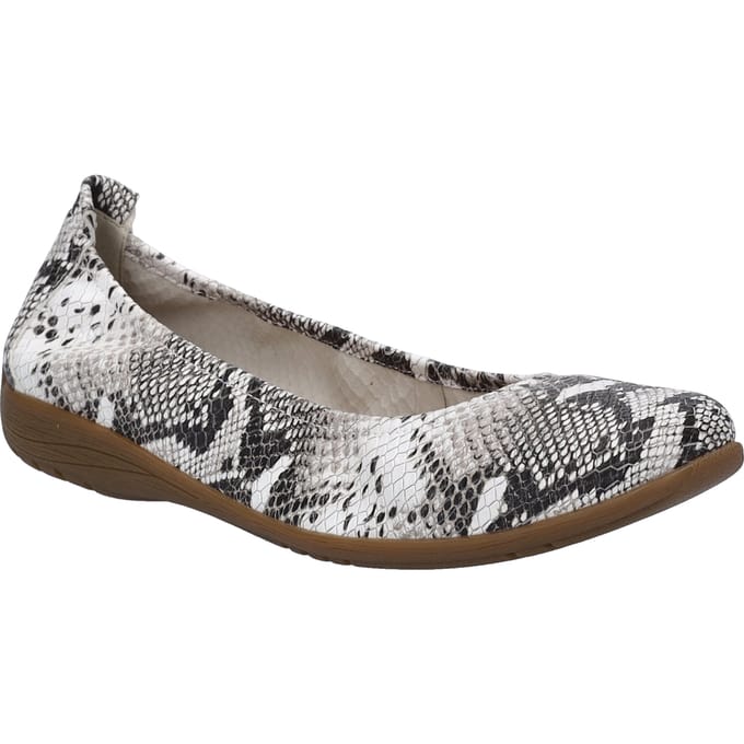JOSEF SEIBEL Dames Ballerina Fenja 01 in wit